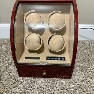 Pangaea Wooden Watch Winder with Display